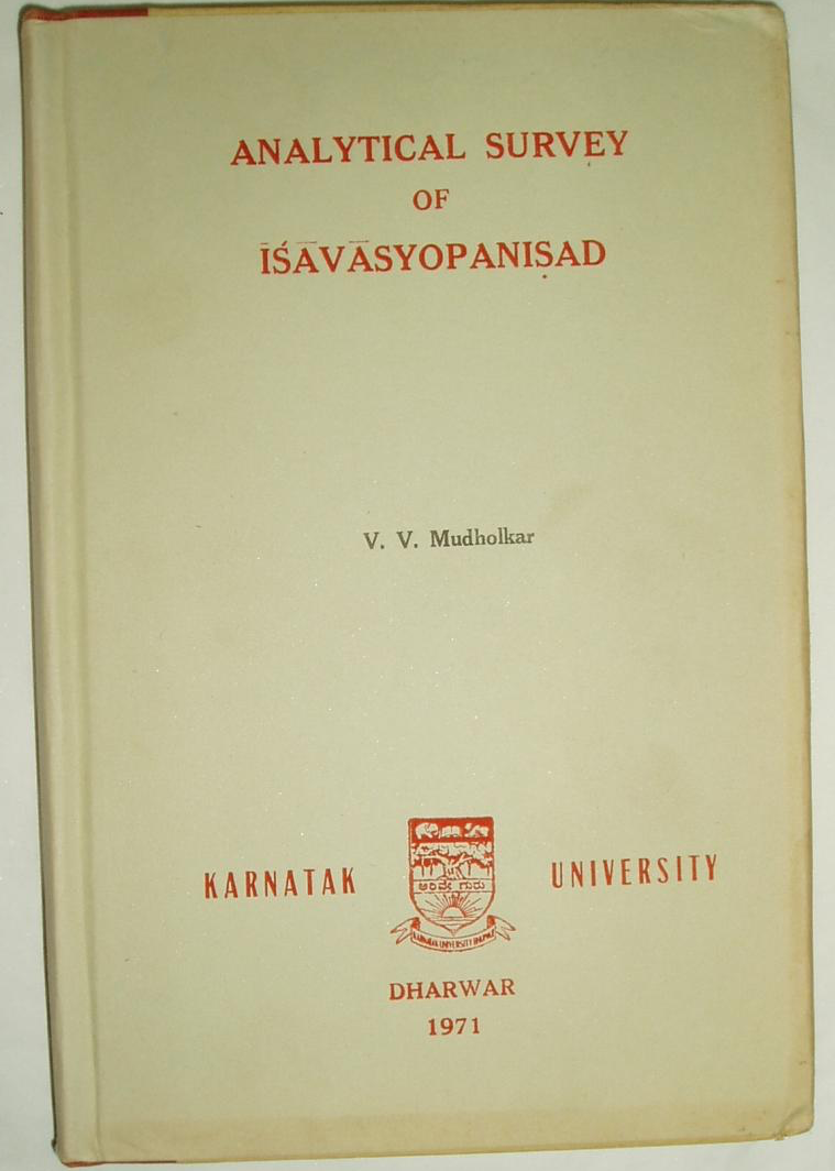 Analytical Survey of Isavasyopanisad